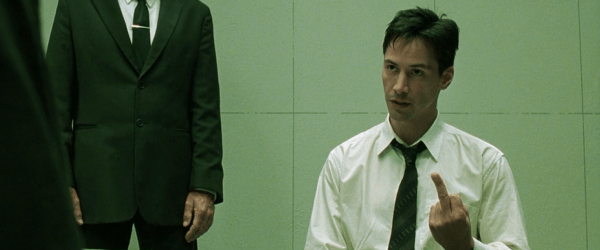 The Matrix 映画でヒアリングとシャドーイング（A man who calls himself "Morpheus."  ）